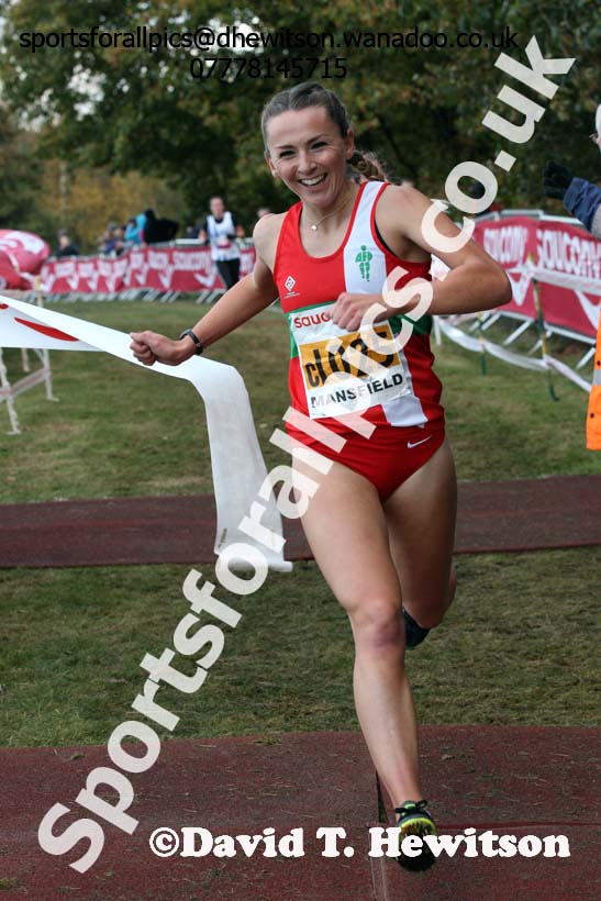 Senior women, 2016 National Cross Country Relays, Berry Hill Park, Mansfield. Photo: David T. Hewitson/Sports for All Pics